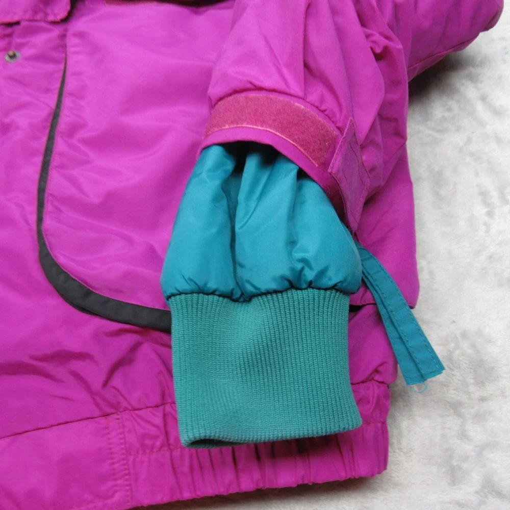 Columbia Jacket Women Large Purple Insulated Removable Liner Reversible 3in1 VTG - Picture 12 of 16